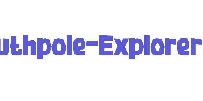 Southpole-Explorer Font