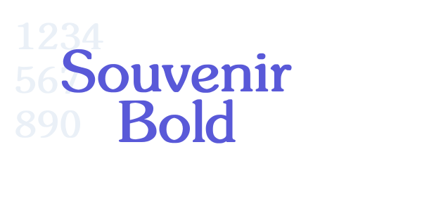 Souvenir Bold font free