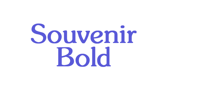 Souvenir Bold Font Download