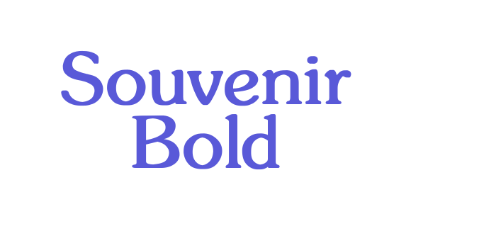 Souvenir Bold Font