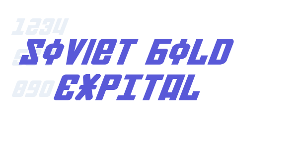 Soviet Bold ExpItal font