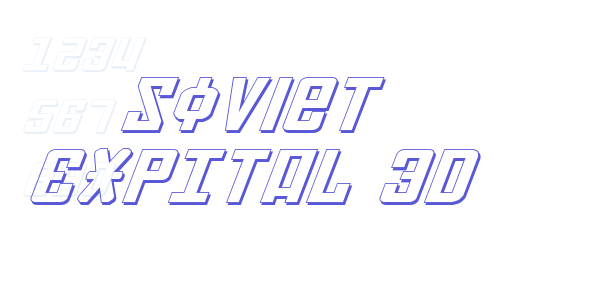 Soviet ExpItal 3D font free