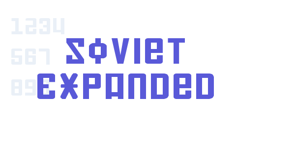 Soviet Expanded font