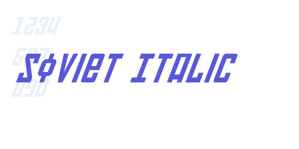 Soviet Italic font