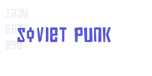 Soviet Punk font free