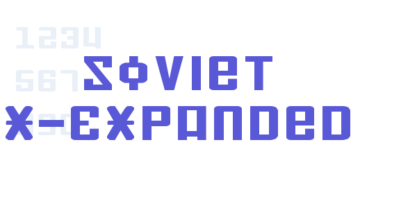 Soviet X-Expanded font