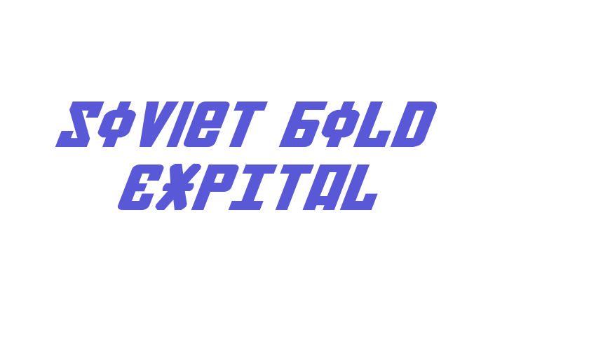 Soviet Bold ExpItal Font Download