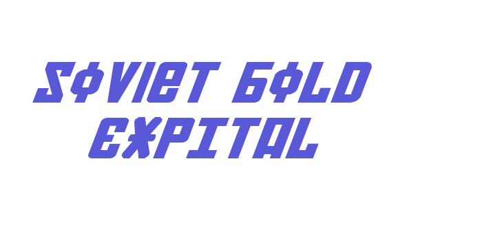 Soviet Bold ExpItal Font Download