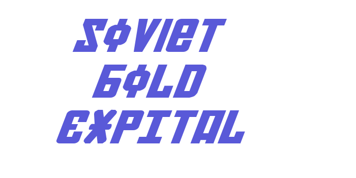 Soviet Bold ExpItal Font