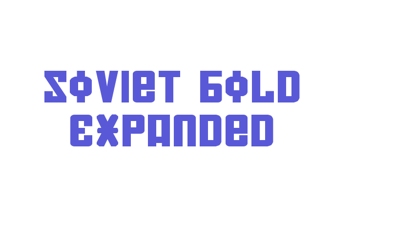 Soviet Bold Expanded Font Download