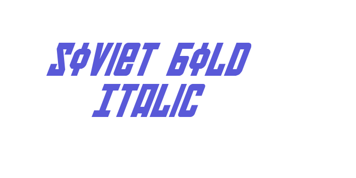 Soviet Bold Italic Font Download