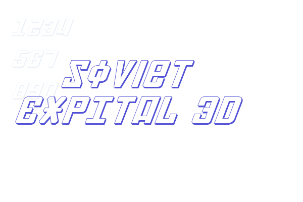 Soviet ExpItal 3D Font Download