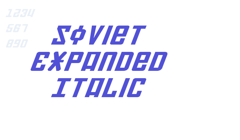 Soviet Expanded Italic-font-download