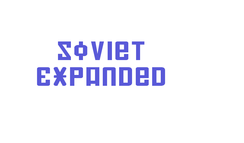 Soviet Expanded Font Download