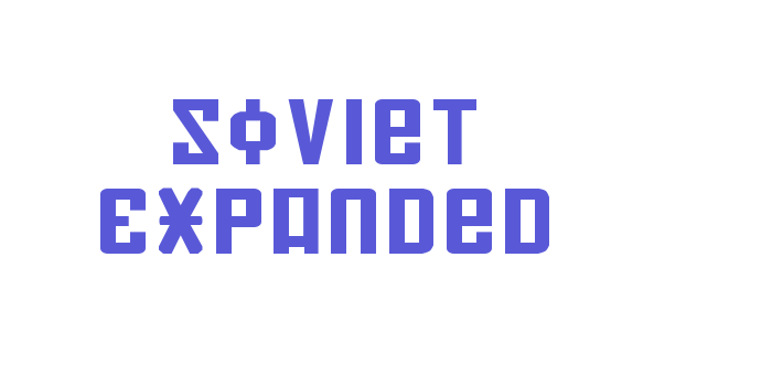 Soviet Expanded Font Download