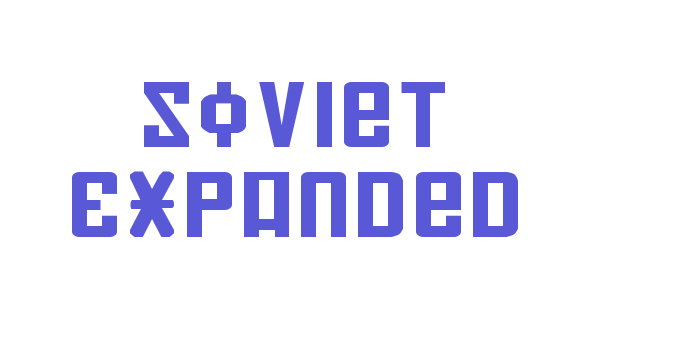 Soviet Expanded Font