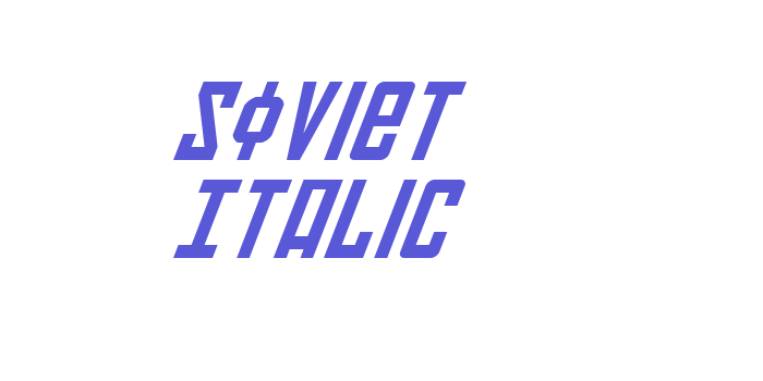 Soviet Italic Font