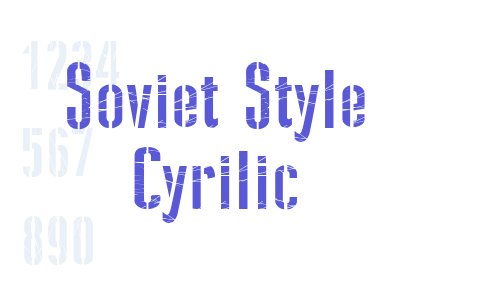 Soviet Style Cyrilic Font Download