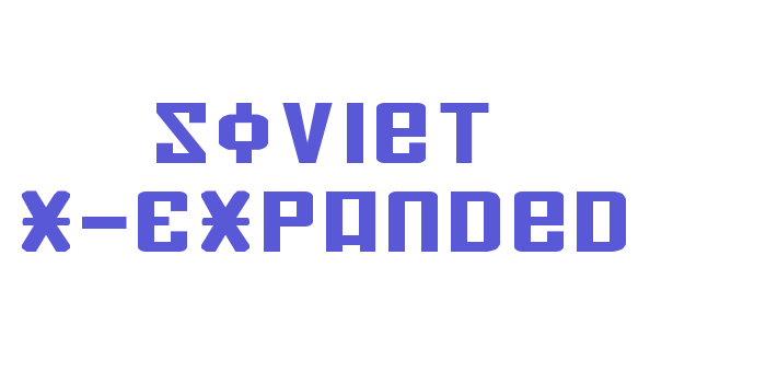 Soviet X-Expanded Font Download