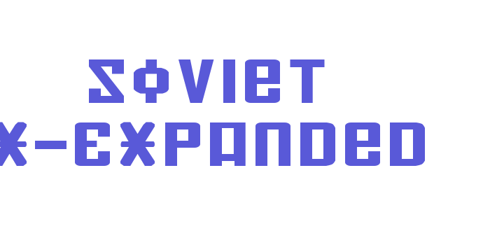 Soviet X-Expanded Font