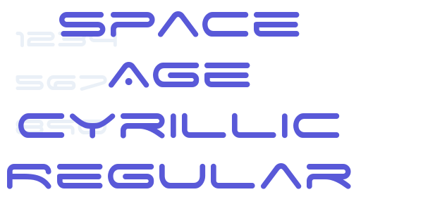 Space Age Cyrillic Regular font free