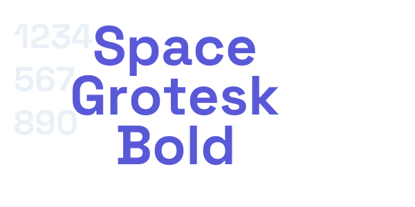 Space Grotesk Bold font