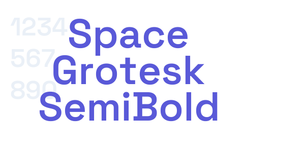 Space Grotesk SemiBold font