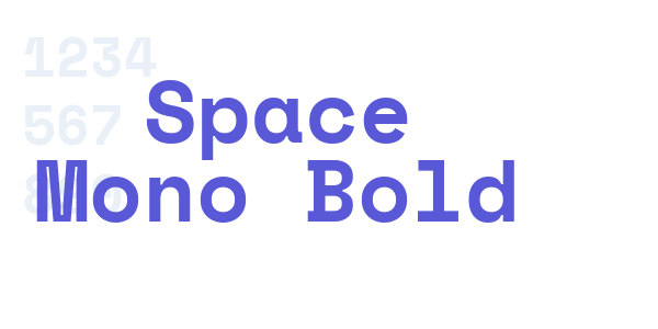 Space Mono Bold font free