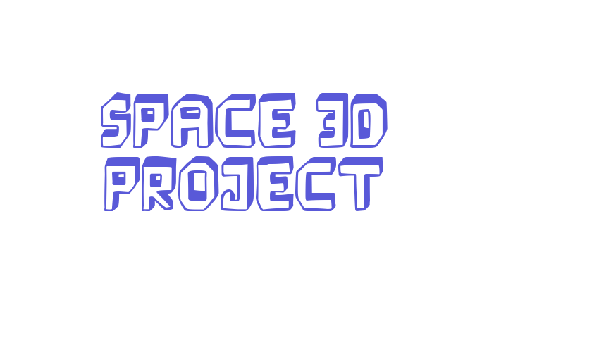 Space 3D Project Font Download