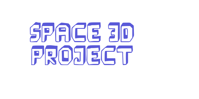 Space 3D Project Font Download