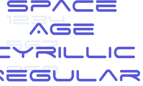 Space Age Cyrillic Regular Font Download