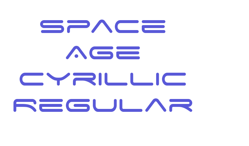 Space Age Cyrillic Regular Font Download