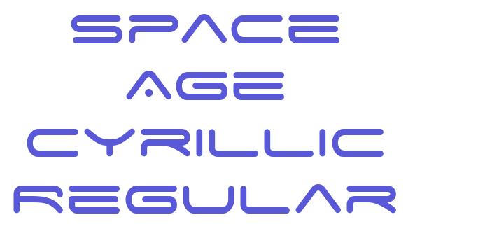 Space Age Cyrillic Regular Font Download