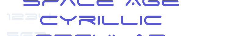 Space Age Cyrillic Regular font