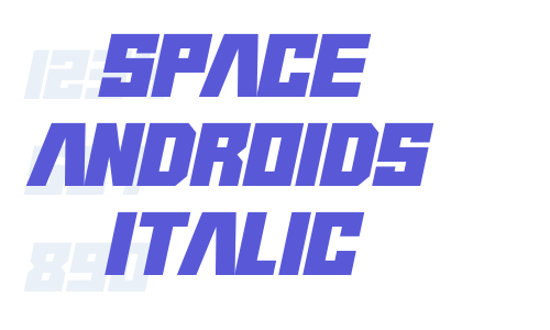 Space Androids Italic Font