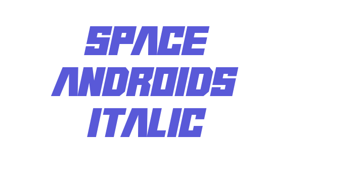 Space Androids Italic Font Download