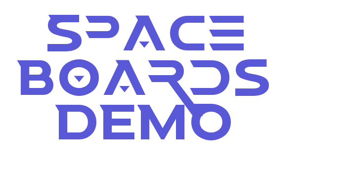 Space Boards DEMO Font