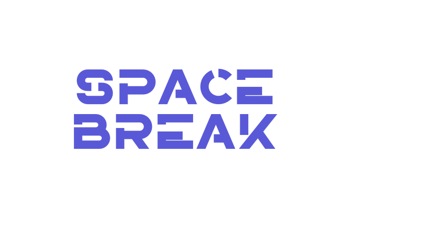 Space Break Font Download