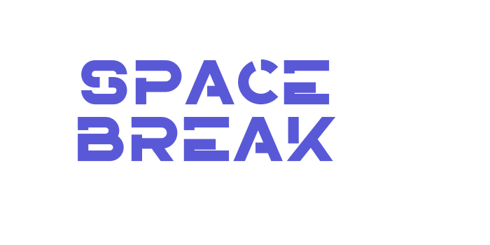 Space Break Font Download