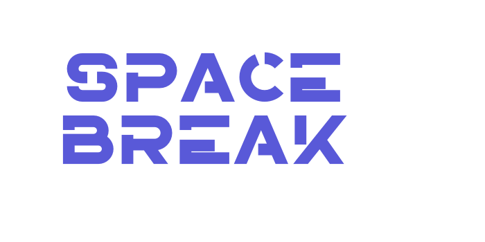 Space Break Font