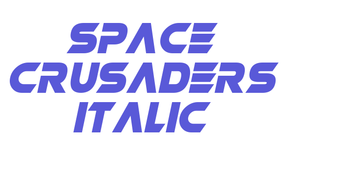 Space Crusaders Italic Font Download