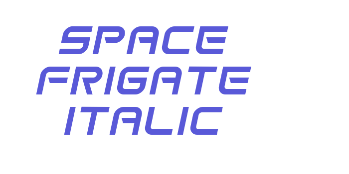 Space Frigate Italic Font Download