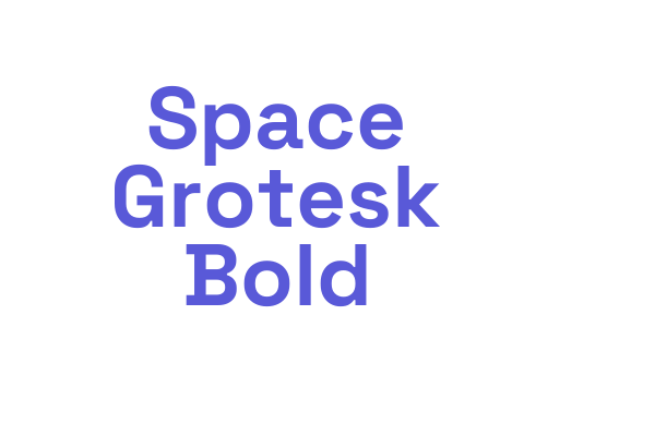 Space Grotesk Bold Font