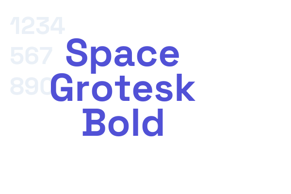 Space Grotesk Bold