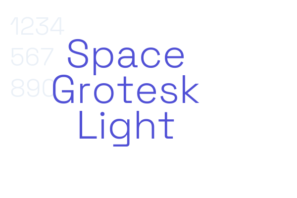 Space Grotesk Light