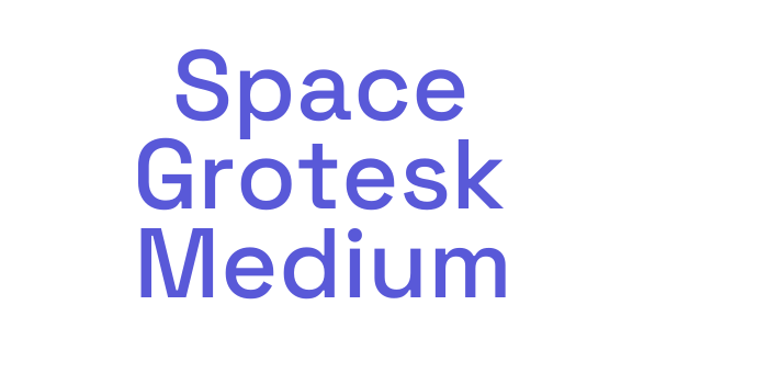 Space Grotesk Medium Font Download