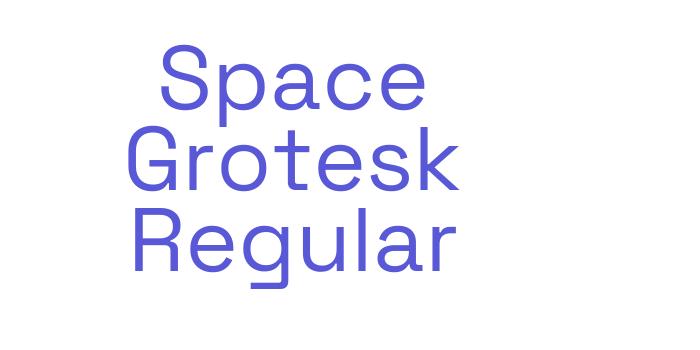 Space Grotesk Regular Font Download