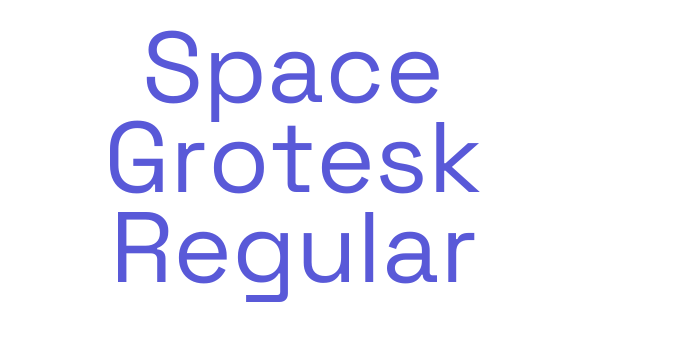 Space Grotesk Regular Font