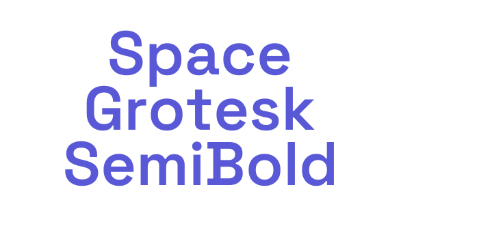 Space Grotesk SemiBold Font Download