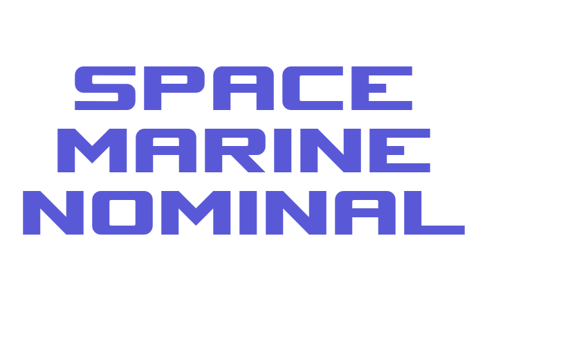 Space Marine Nominal Font Download